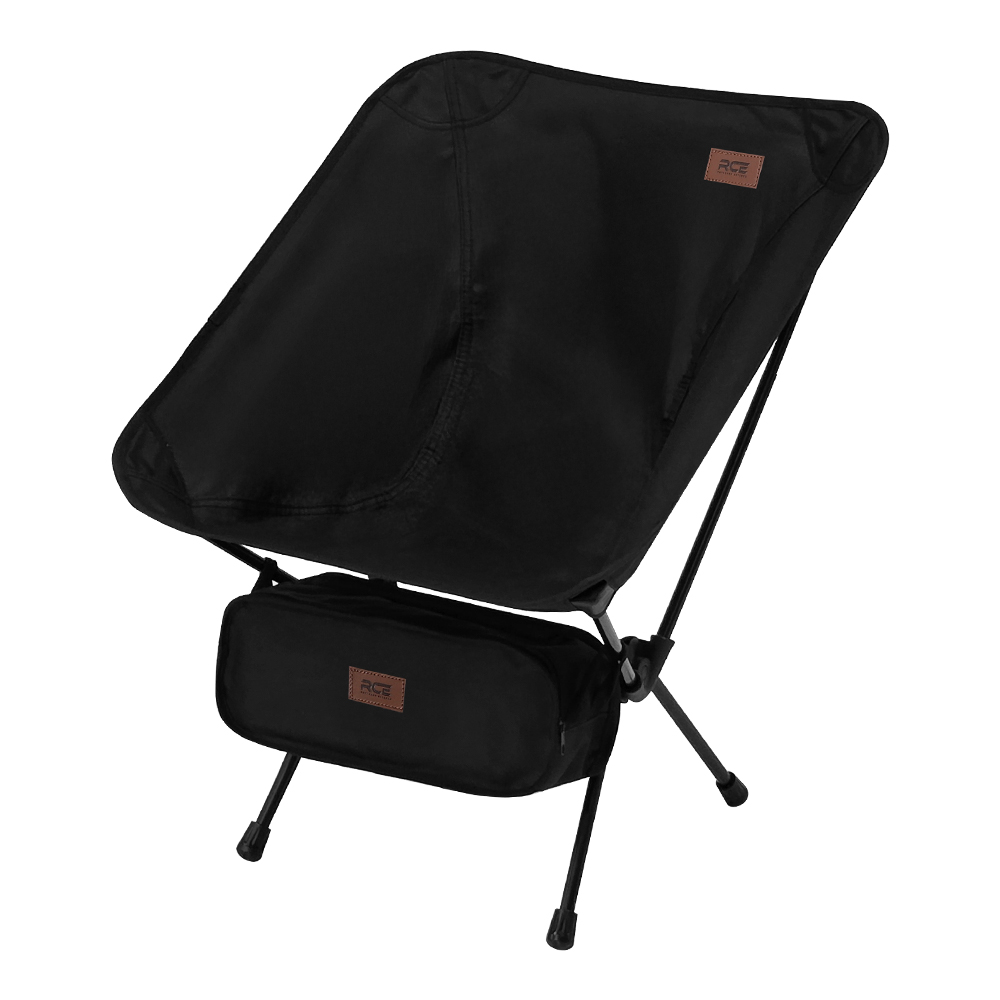 로티캠프 캠핑 의자 릴렉스 체어 경량 휴대용 접이식 컴포트체어 로우타입 미드나잇블랙