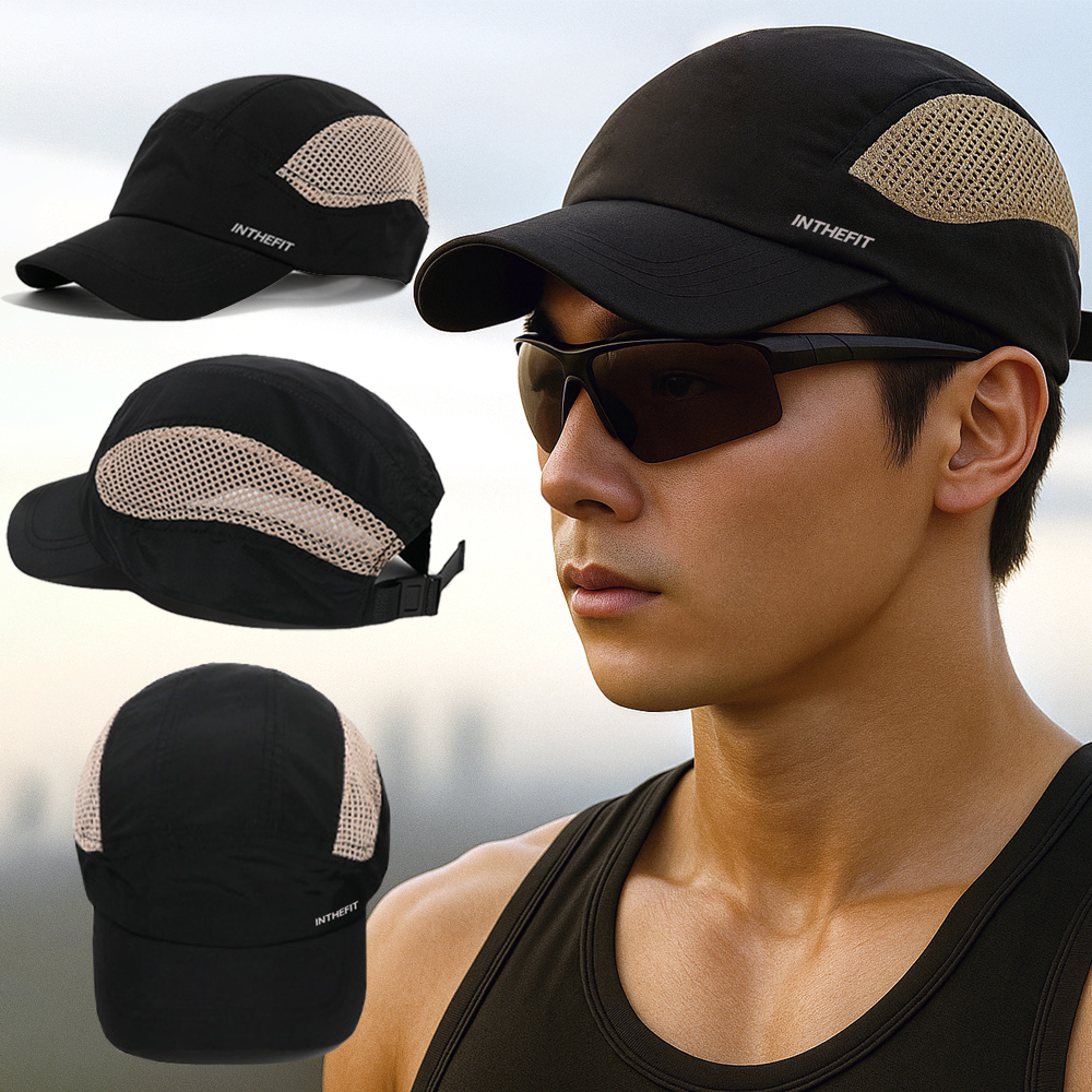 인더핏 러닝 마라톤 볼캡 러닝모자 런닝 마라톤 테니스 트레일 나일론 깊은 대두
