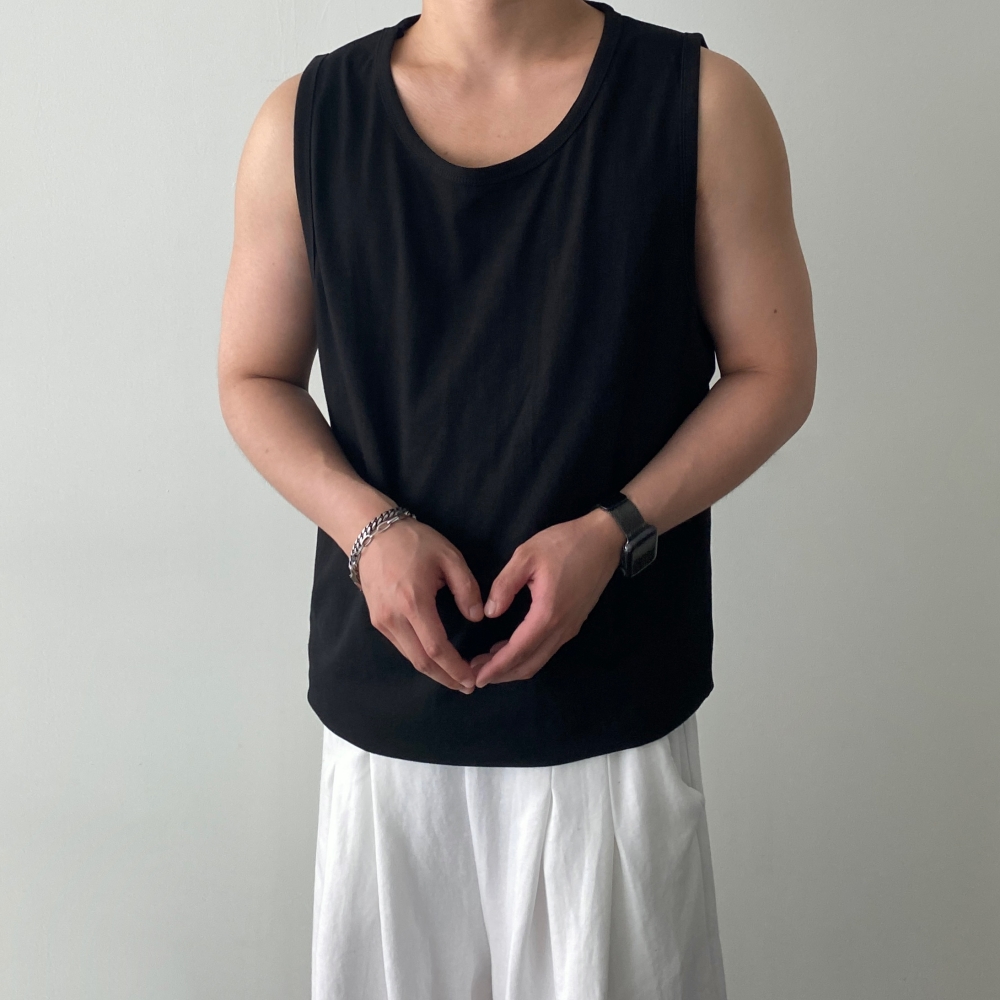 1+1 남자 나시티 오버핏 20수 면티 이미지 6