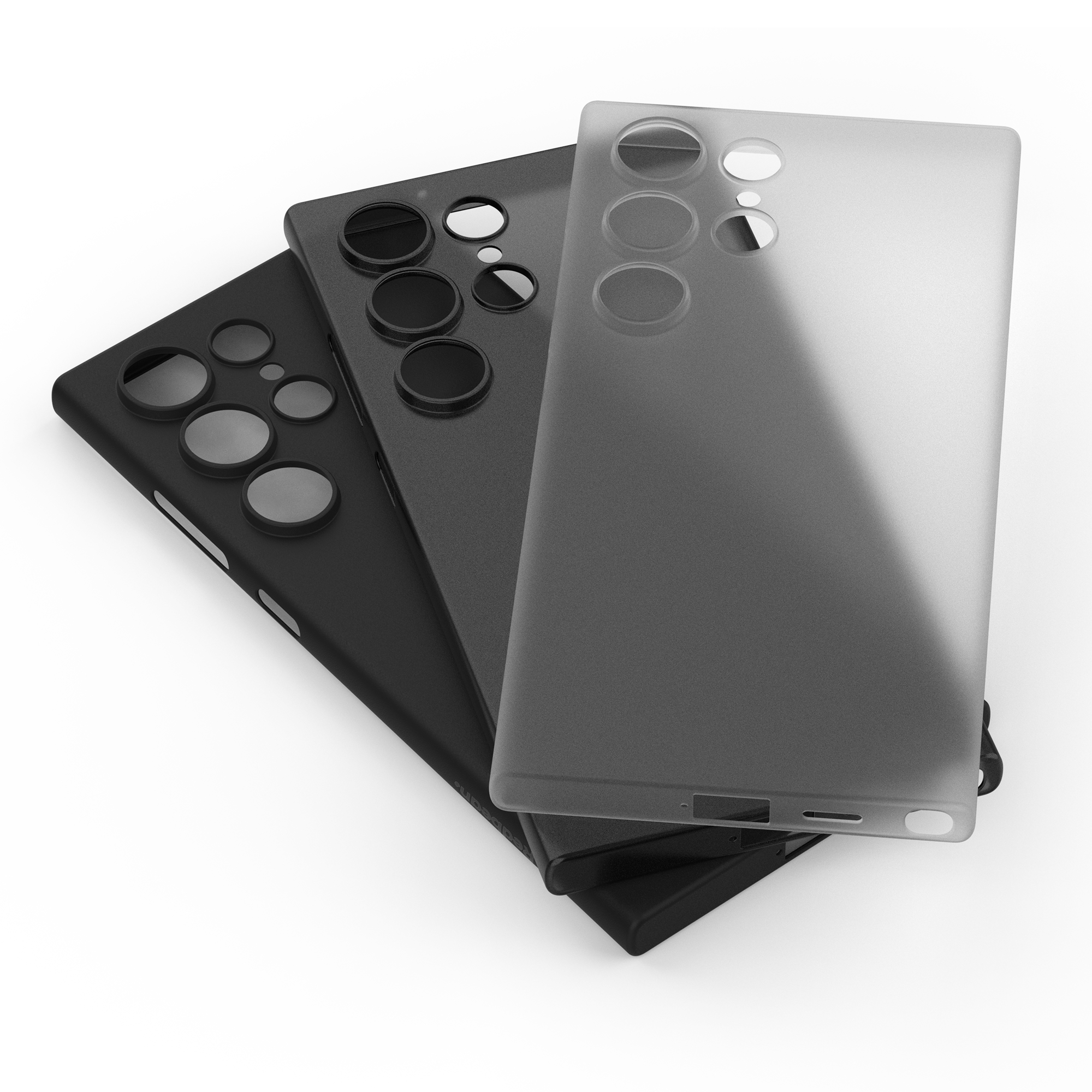 고스트핏 투명헨드폰케이스 변색없는케이스 생폰케이스 반투명, 갤럭시S24 울트라 - 상세 이미지 2