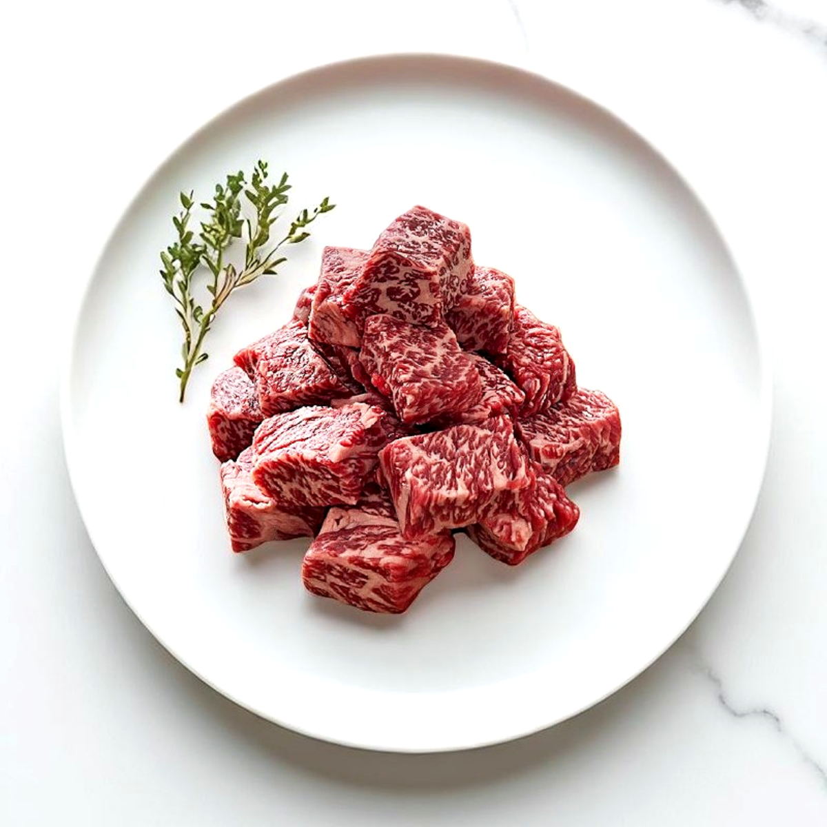 한우 1++ 깍뚝등심 300g 구이용 요리용 냉동 소고기