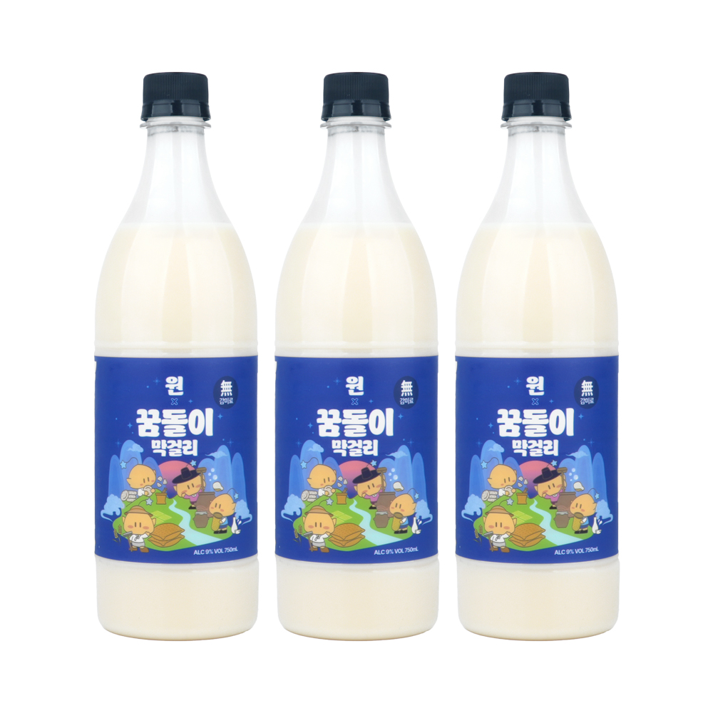 술픽 꿈돌이 막걸리 9도 750ml, 3개 - 메인 이미지