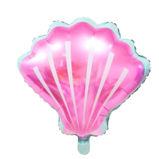 가리비조개모양은박풍선 바다장식풍선 핑크 여름성경학교장식소품 - 상품 이미지