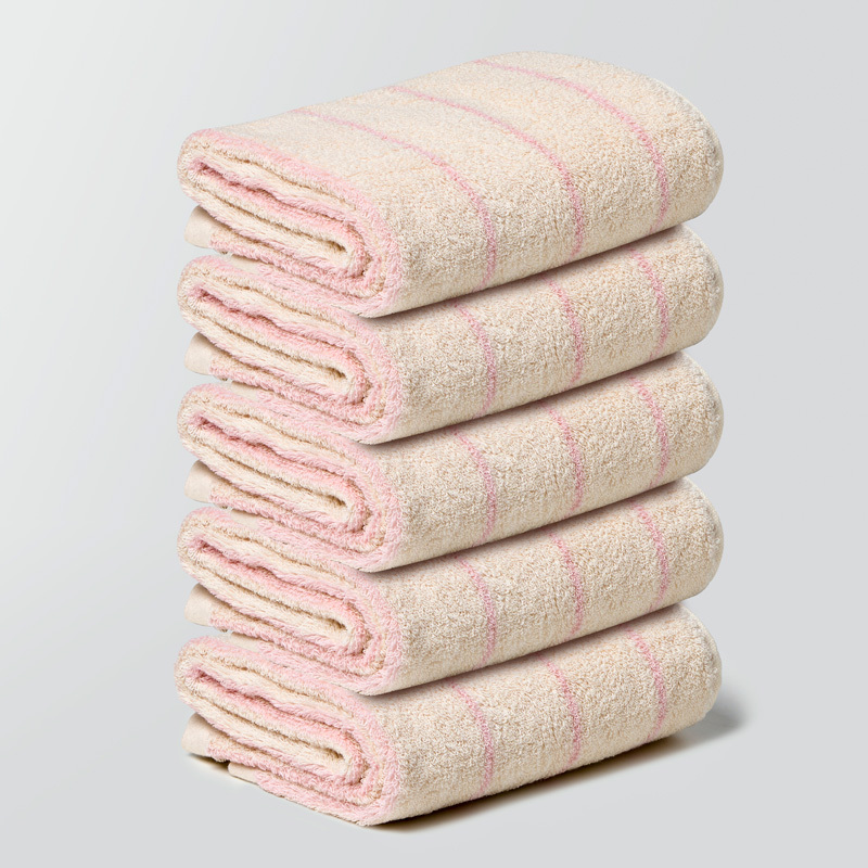 호텔수건 답례품 40수 코마사 먼지없는 스트라이프 순면 고급 더착한 수건 200g