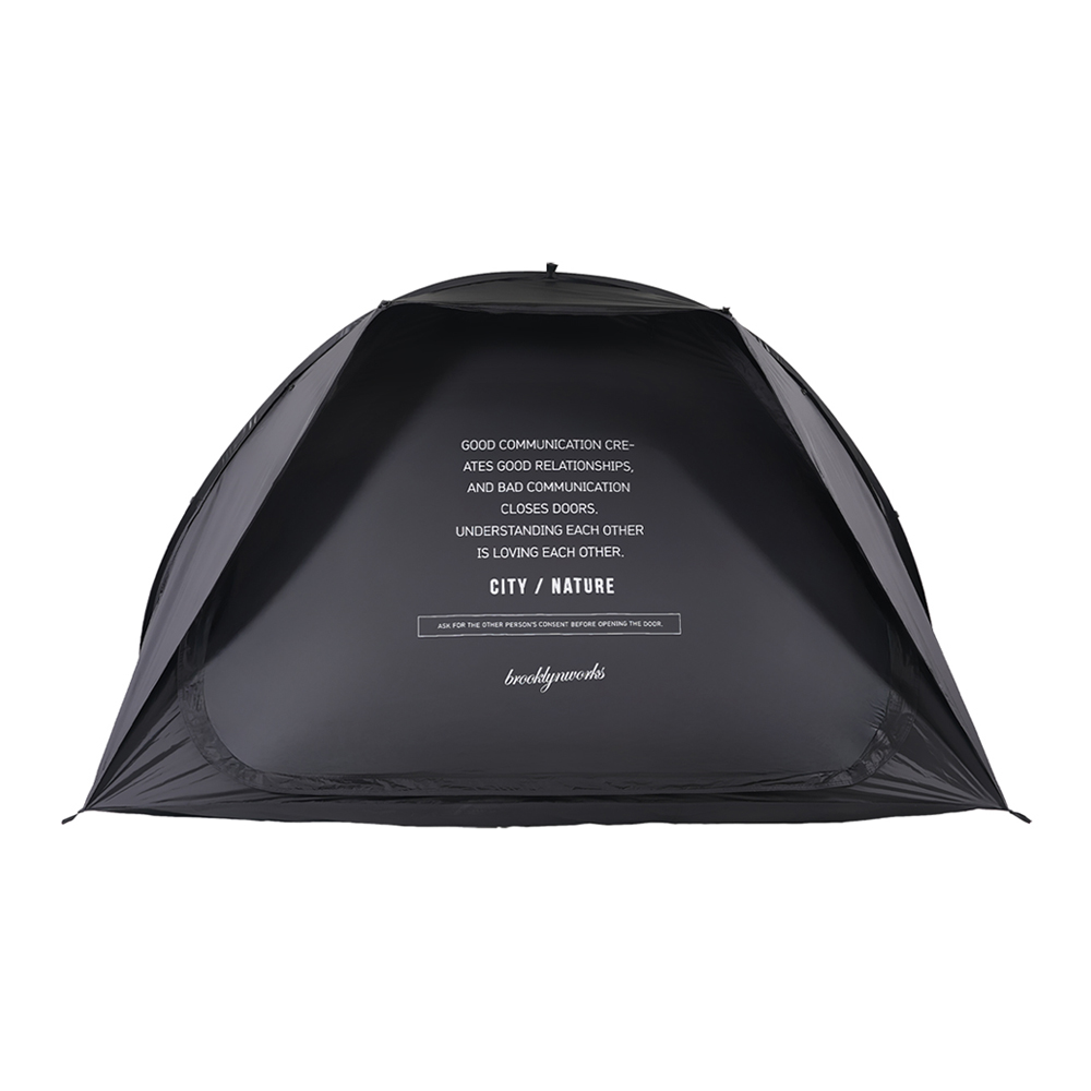 브루클린웍스 팝업 도킹 텐트 원터치 캠핑 블랙