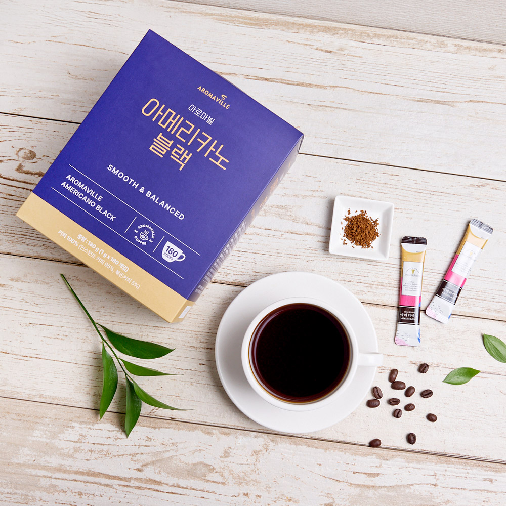 아로마빌 아메리카노 커피 블랙 1g x 180개입 1박스 이미지 2