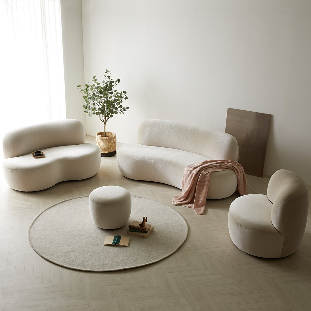 스코나 비벌리 벨벳 호텔 라운지 로비 카페 보조 스툴 소파