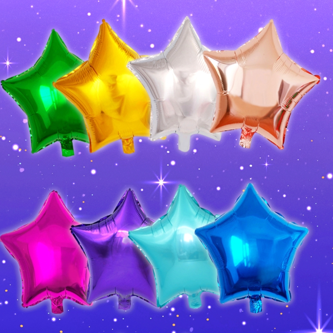 컬러포일 별은박풍선 생일파티연출풍선 별데코소품 18인치 10컬러