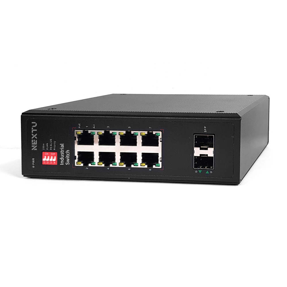 넥스트유 산업용 POE 8포트 기가 스위칭허브 POE8020GDT - 상세 이미지 5