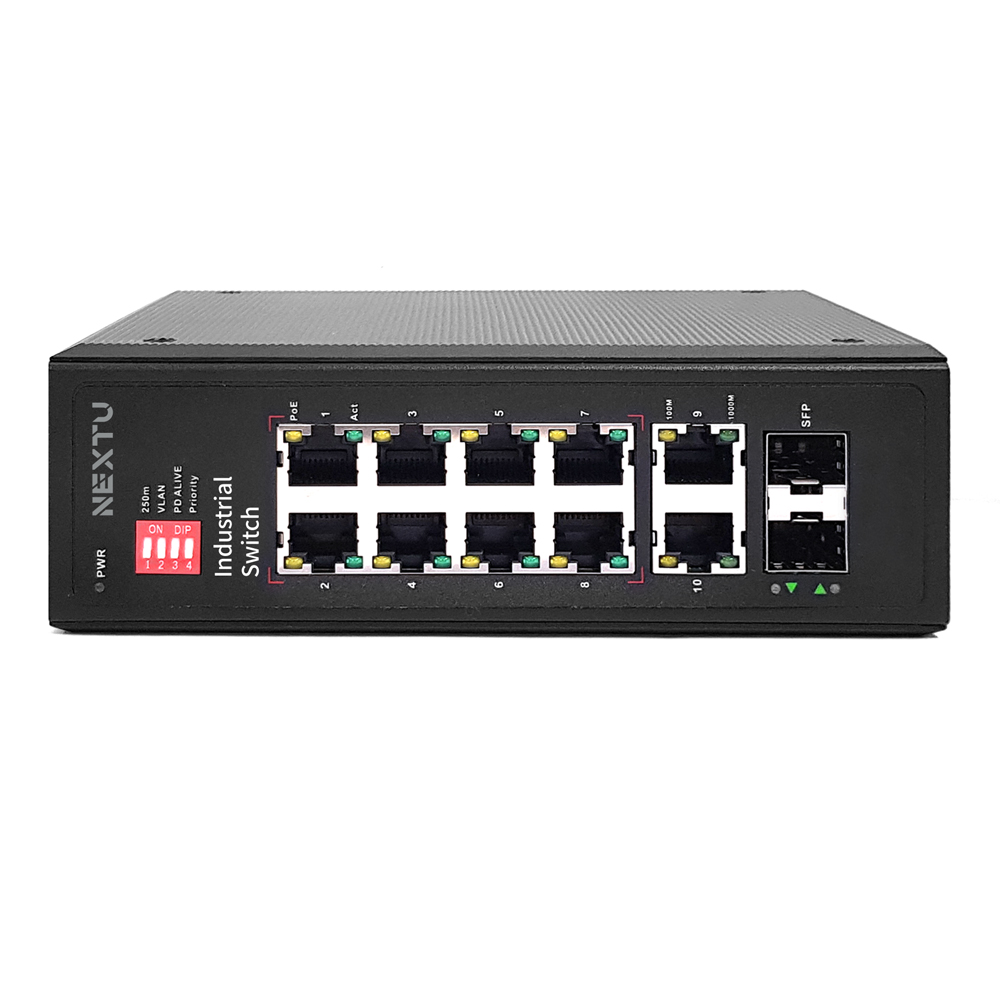 산업용 기가 8포트 POE 스위치허브 NEXT POE8022GDT - 상품 이미지