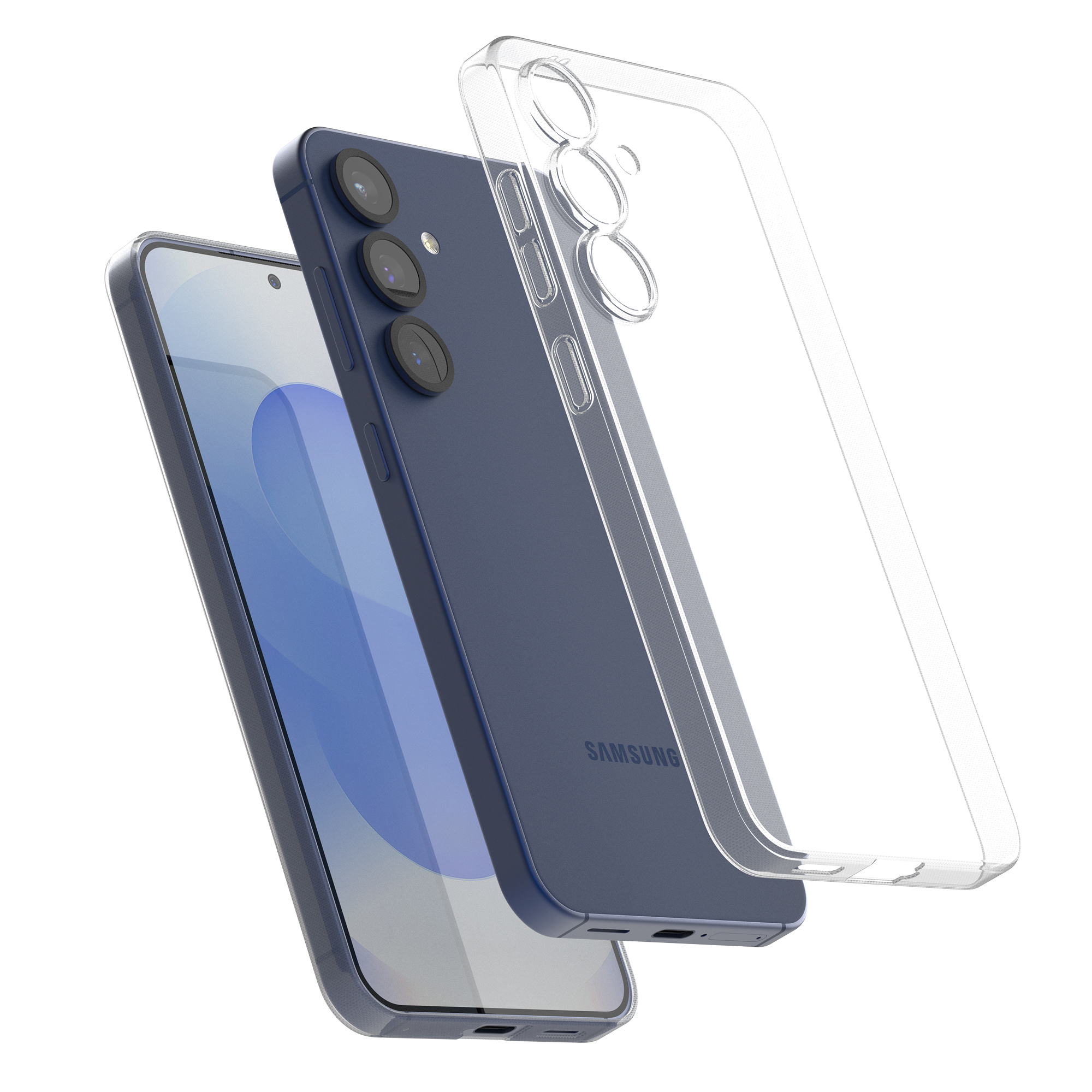 고스트핏 투명헨드폰케이스 변색없는케이스 생폰케이스 반투명, 갤럭시S25 플러스 - 상품 이미지