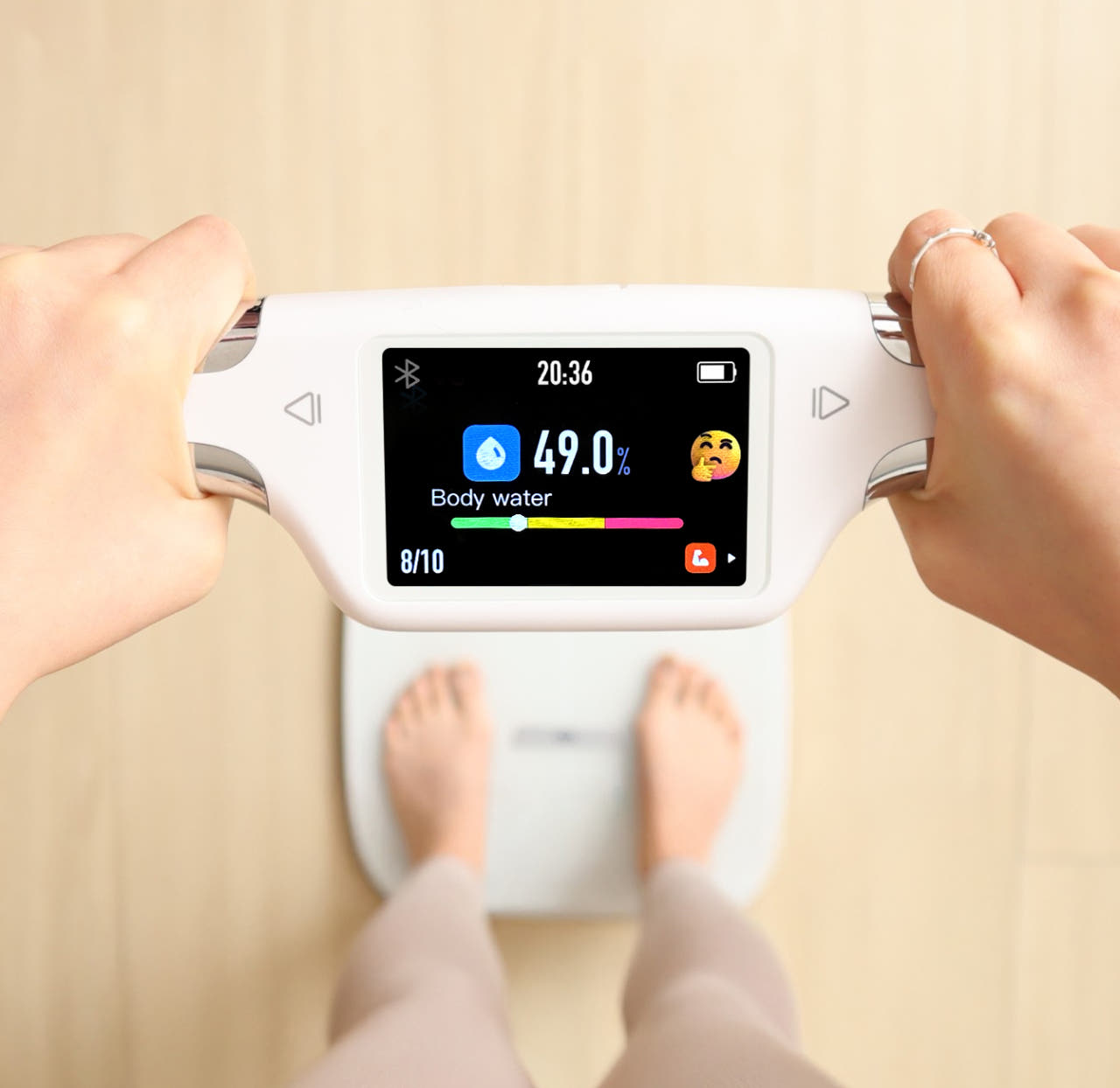 오아 그립인 스마트 바디 체지방 체중계 디지털 체성분 정확한 몸무게 전자 저울 측정기