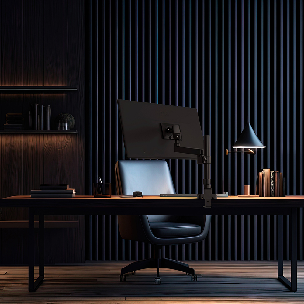 카멜마운트 MSS2P 폴타입 이지밸런스 싱글 모니터 거치대 모니터암 스탠드