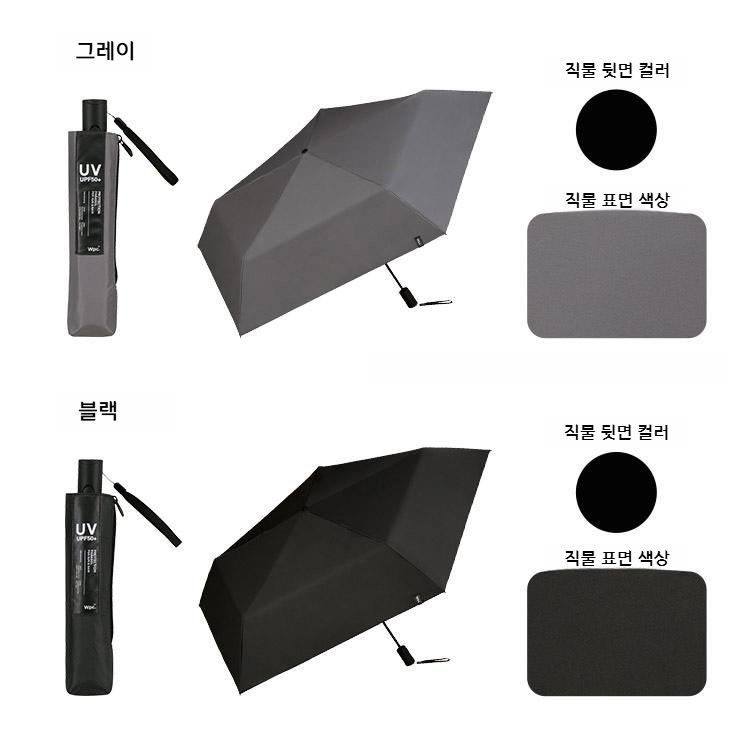 Wpc 접이식 자동 우산 경량 우양산 일본양산 UV차단 브라운 이미지 6