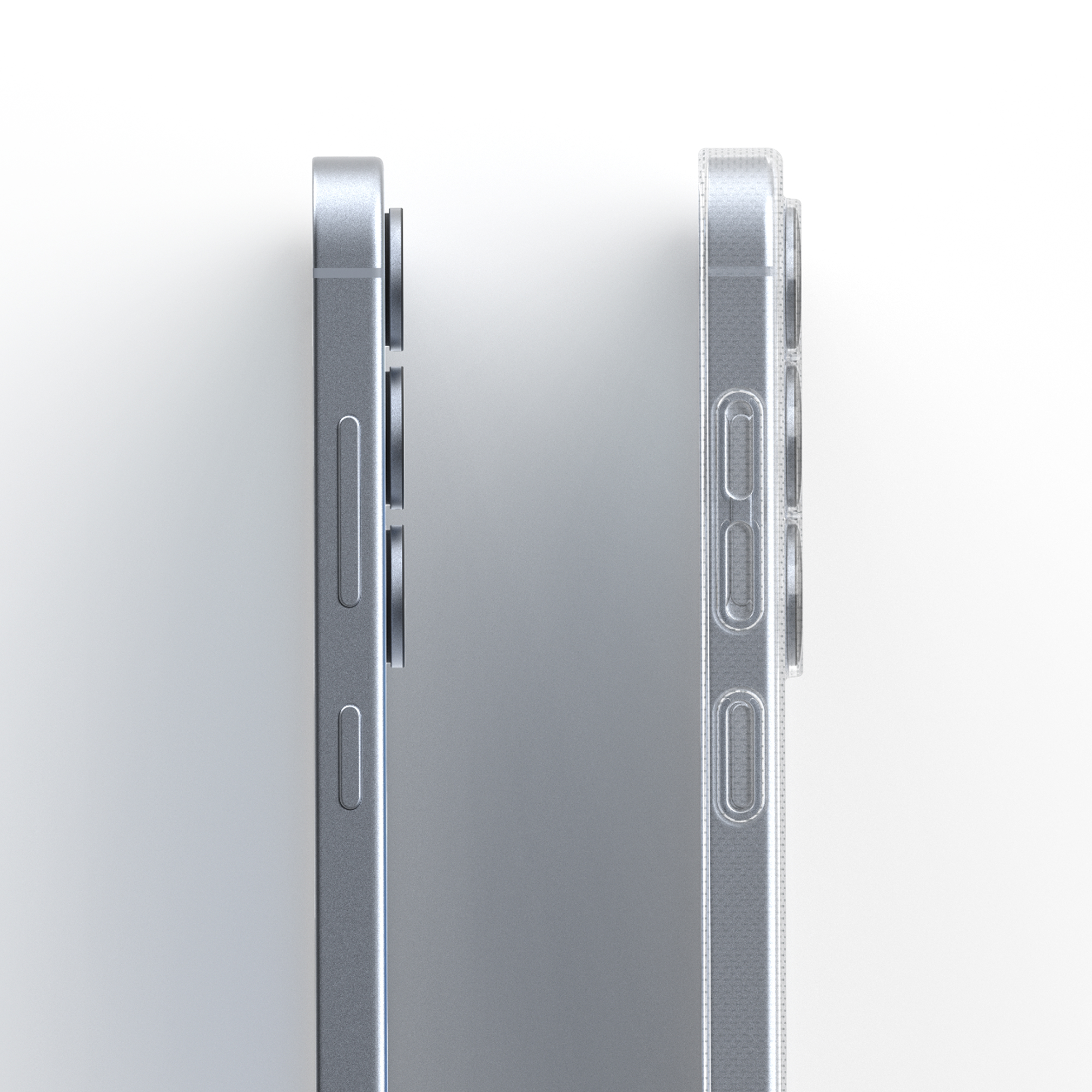 고스트핏 투명헨드폰케이스 변색없는케이스 생폰케이스 반투명, 갤럭시S25 - 상세 이미지 5