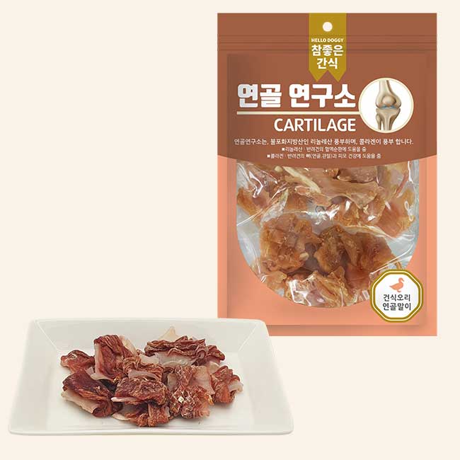 헬로도기 연골연구소 강아지육포 저칼로리 알러지 강아지다이어트간식 건식연골+치킨, 100g, 1개 - 상세 이미지 4