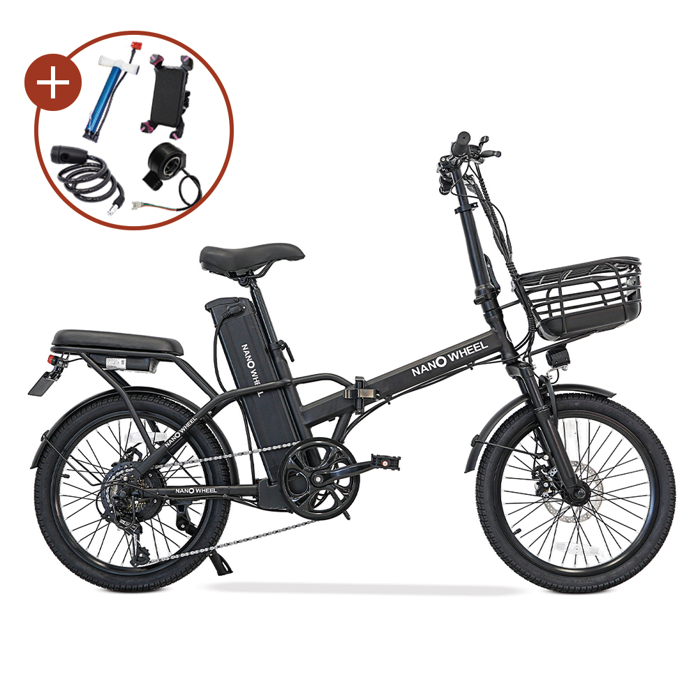 나노휠 커브20 500W 면허필요없는 접이식 고출력 전기자전거 48V 10Ah