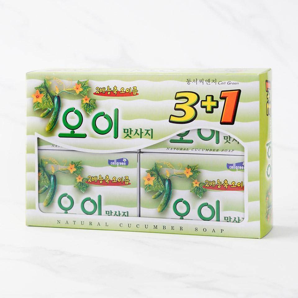 메가마트 동서 오이 맛사지 비누 100gx4개 - 상세 이미지 2