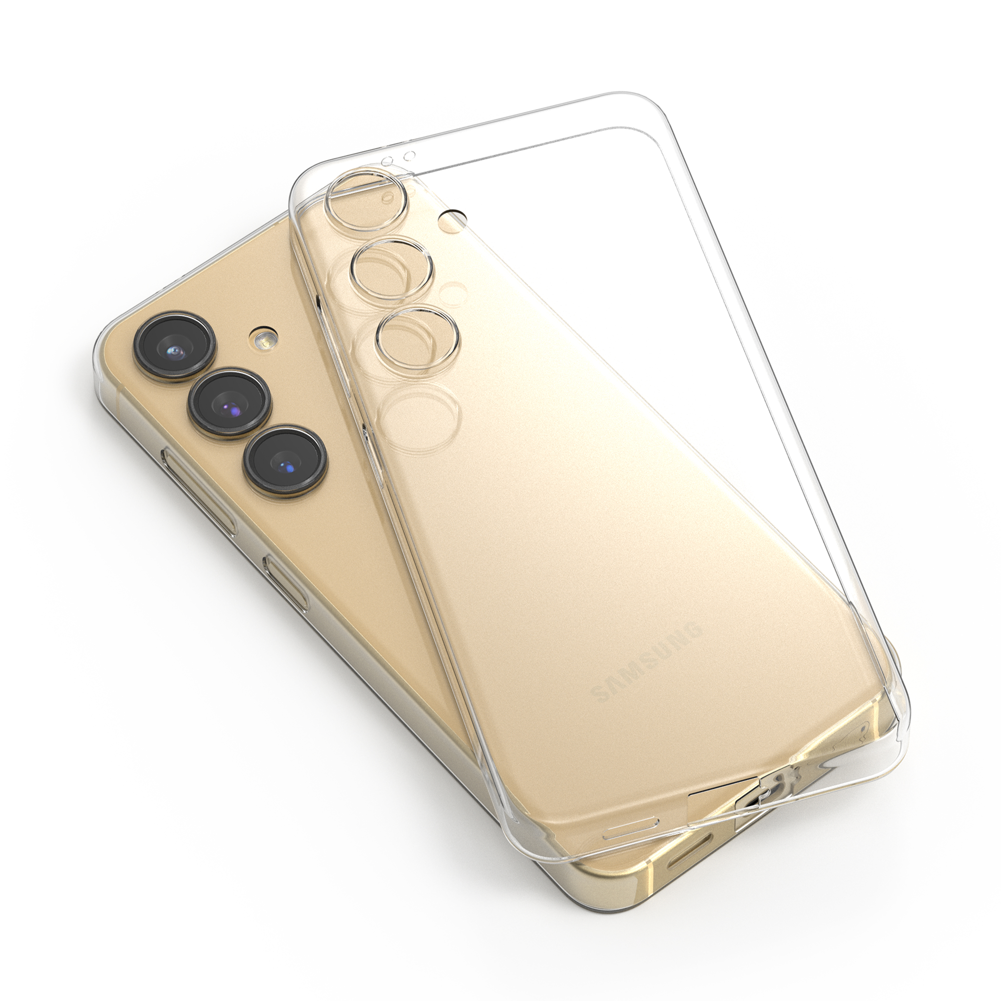 고스트핏 투명헨드폰케이스 변색없는케이스 생폰케이스 반투명, 갤럭시S24 - 상세 이미지 3