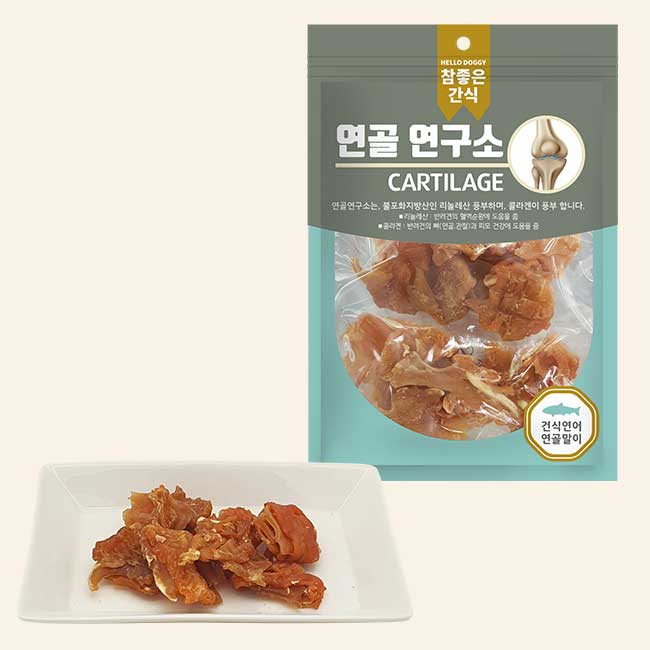 헬로도기 연골연구소 강아지육포 저칼로리 알러지 강아지다이어트간식 건식연골+치킨, 100g, 1개 - 상세 이미지 3