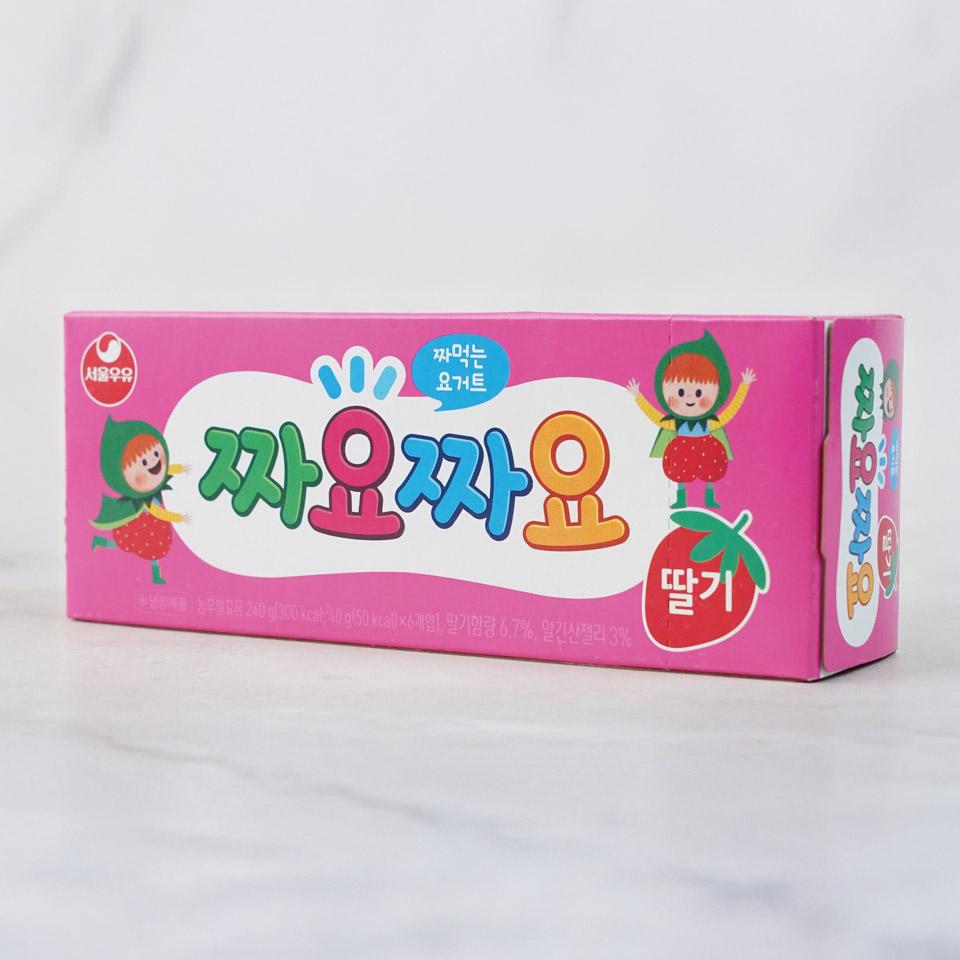 메가마트 서울우유 짜먹는 요구르트 짜요짜요 딸기 40gx6 - 상세 이미지 2