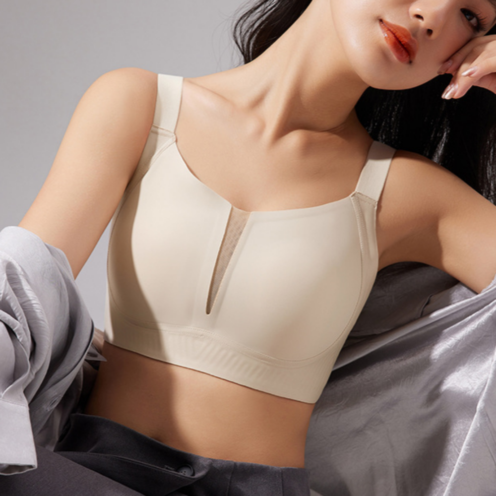 가슴작아보이는브라 브이핏 미니마이저 작아지는 처진 축소 노패드 캡 뽕없는 얇은패드 제품 이미지