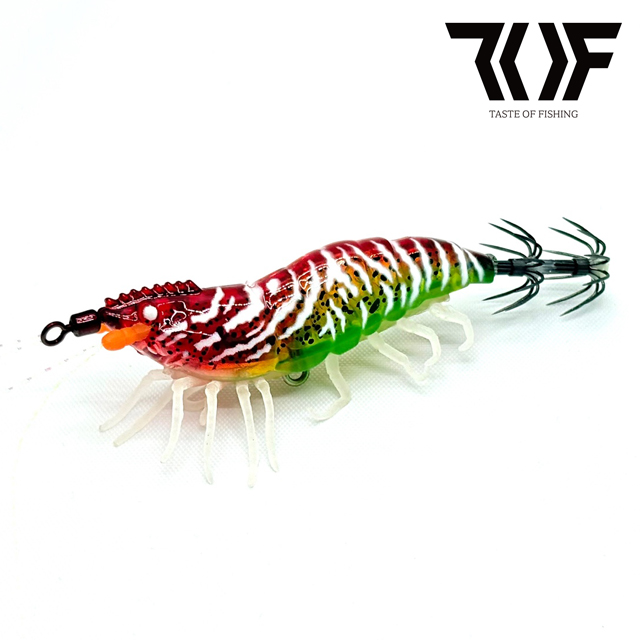 토프 PB 에기 리얼 새우 심해 갑오징어 한치 쭈꾸미 UV 케이무라 야광 5-레드 - 상품 이미지