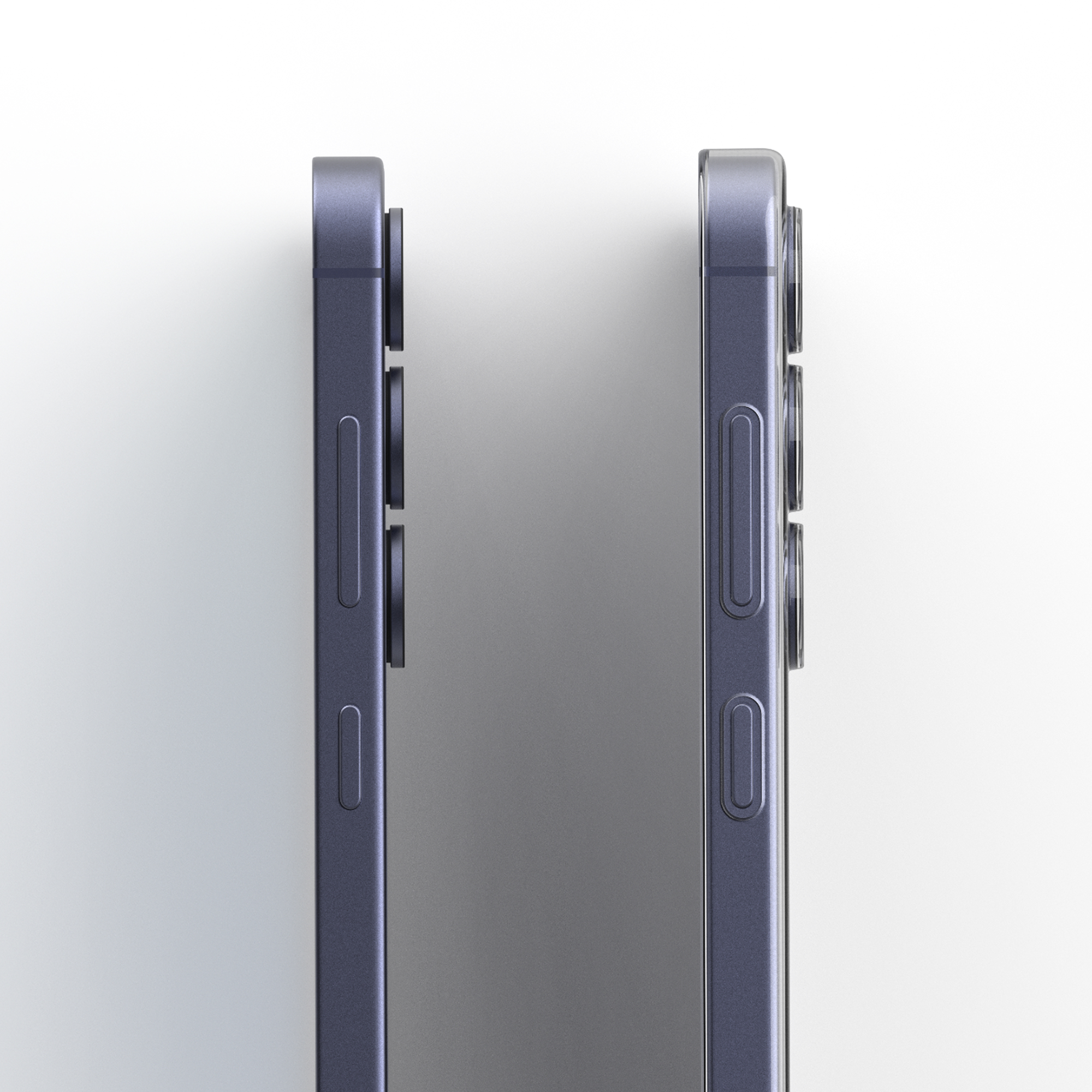 고스트핏 투명헨드폰케이스 변색없는케이스 생폰케이스 반투명, 갤럭시S24 플러스 - 상세 이미지 5