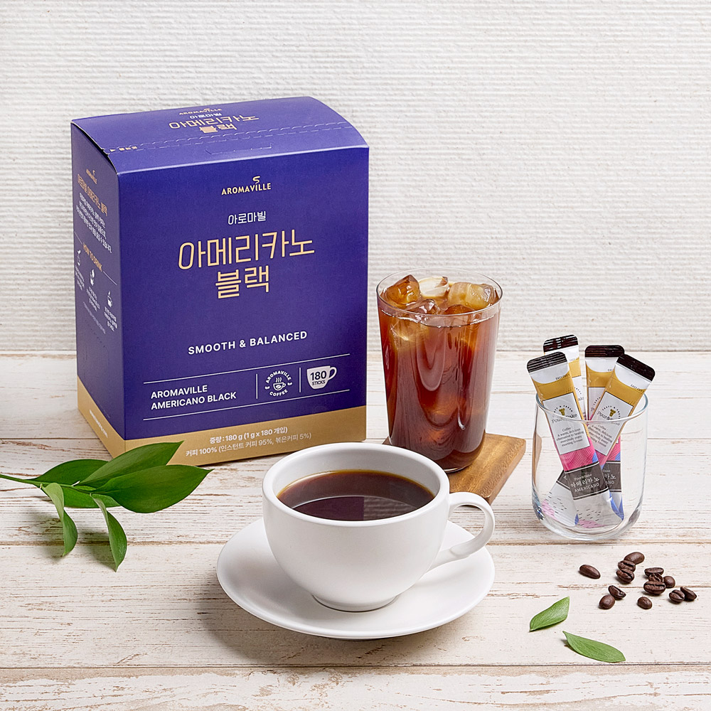 아로마빌 아메리카노 커피 블랙 1g x 180개입 1박스