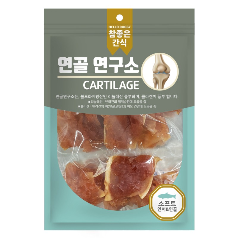 헬로도기 연골연구소 강아지육포 저칼로리 알러지 강아지다이어트간식 소프트연골+소고기, 140g, 1개 - 상세 이미지 3