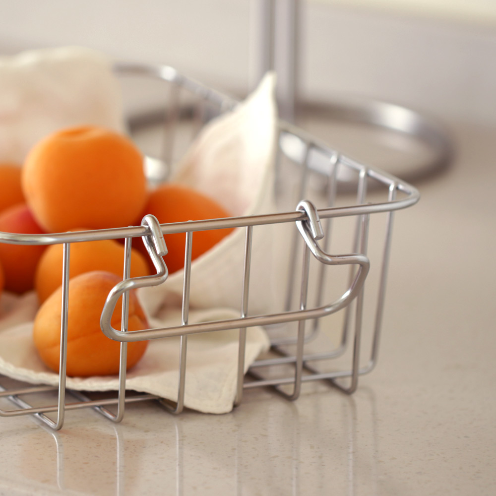 스틸렌 304올스텐 다용도 와이어 바스켓 수납바구니 펜트리 주방정리 소품 수납함 4size
