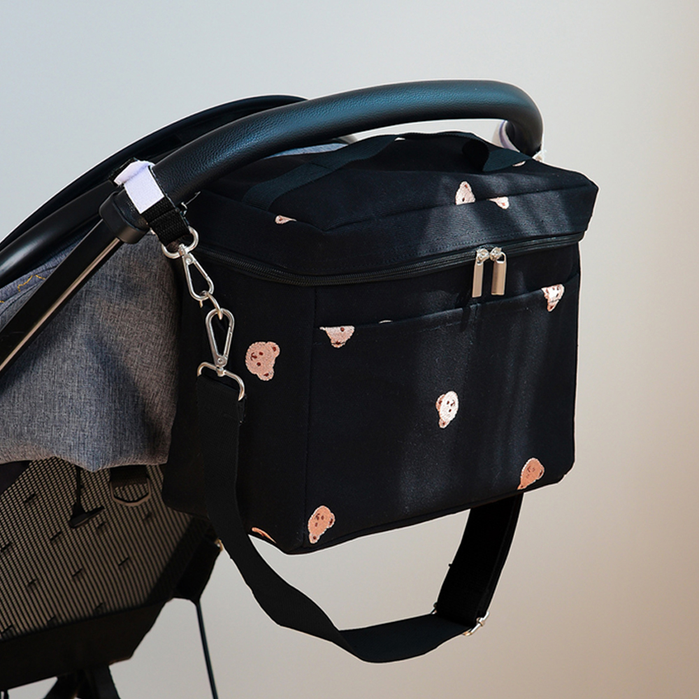 개과천선 애견 강아지 허니곰 유모차 외출가방 개모차 파우치 수납가방 캐리어 블랙