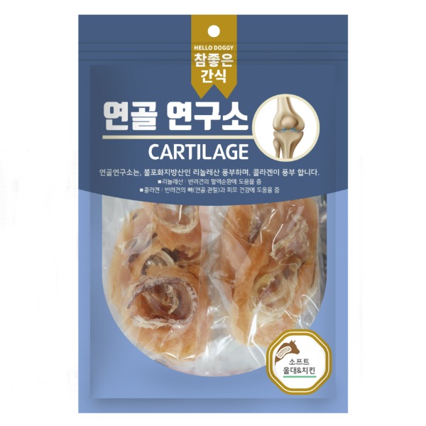 헬로도기 연골연구소 강아지육포 저칼로리 알러지 강아지다이어트간식 소프트울대+소고기, 140g, 1개 - 상세 이미지 4