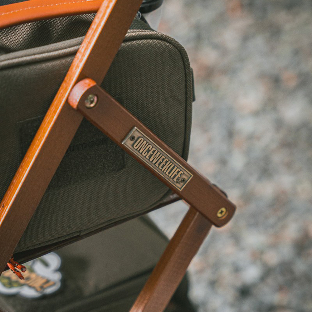 원스위크라이프 행어 캠핑 선반 접이식 우드 쉘프 수납 장 4단, 네추럴