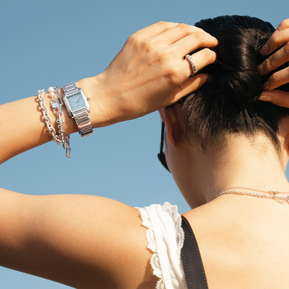 롤라로즈 Urban 사각다이얼 실버메탈 여자손목시계 여름시계 상세 이미지 5