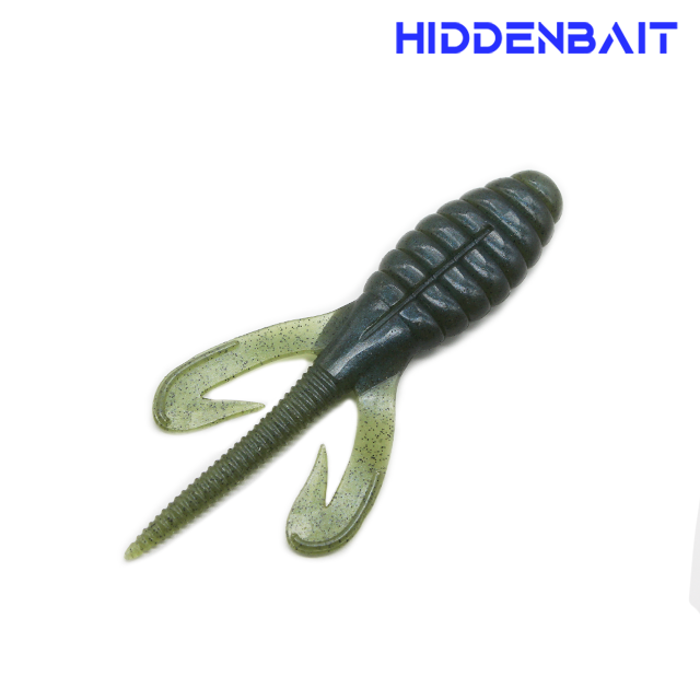 히든베이트 오베론 호그웜 배스낚시 배스웜 소프트베이트 H007 PUMPKIN RED, 10cm(4인치) - 상세 이미지 4