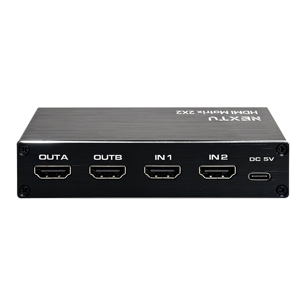넥스트유 2x2 HDMI 매트릭스 선택기 분배기 EDID,리모컨IR 2202HDM 이미지 3