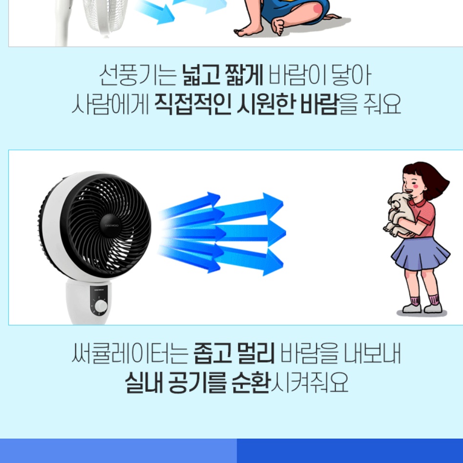 스탠드 에어 서큘레이터 셔큐레이터 쎠큘레이터 소형 사무실서큘레이터 - 상세 이미지 3