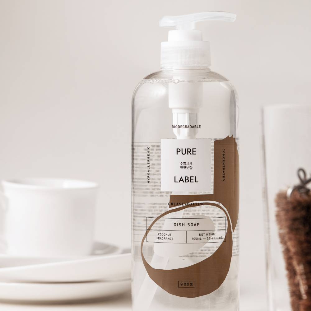 퓨어라벨 주방세제 코코넛향 본품 700ml - 상세 이미지 2