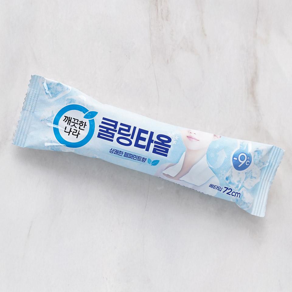 메가마트 깨끗한나라 페퍼민트 쿨링타올 1매 - 상세 이미지 2