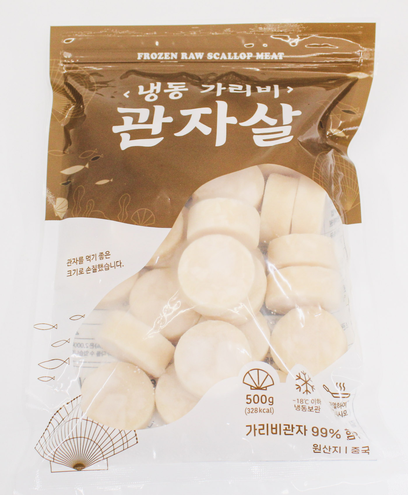 냉동 성형 가리비 조개 관자살 500g 특대 버터구이용 리조또 파스타 - 상세 이미지 2