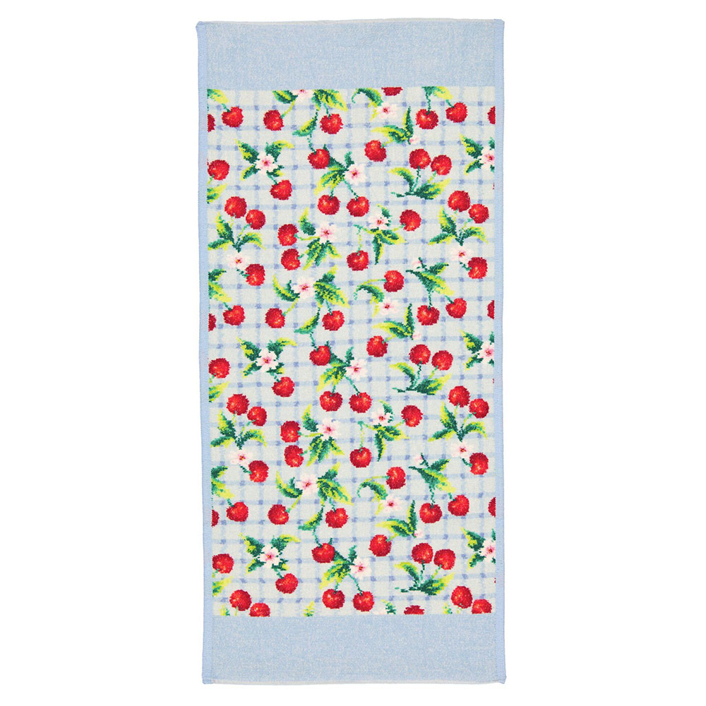 훼이라 체리피크닉 게스트타월 37x80cm 독일직수입 부드럽고 먼지없는 프리미엄 애착수건 - 메인 이미지