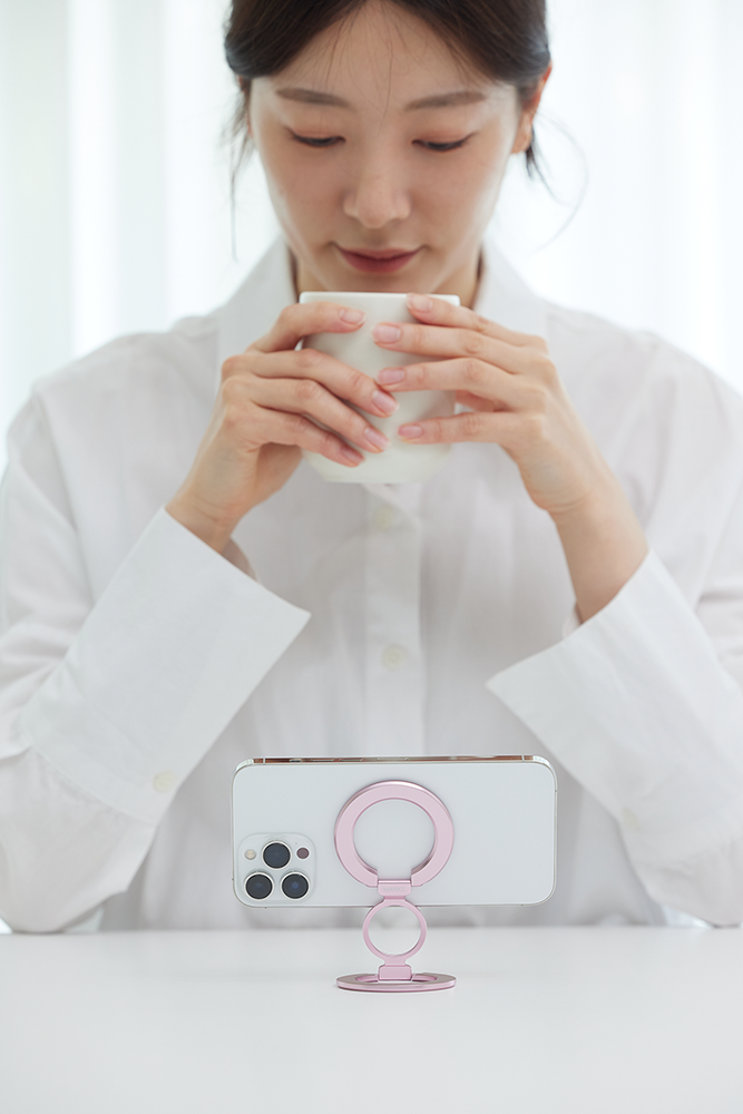 마크제트 맥세이프 그립톡 핸드폰 거치대 스탠드 탁상용 양면 자석 그립톡 스마트톡 핑거링