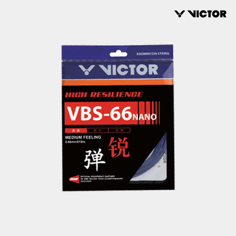 빅터 VICTOR 배드민턴 스트링 거트 VBS-66N(NANO) 내구성 타구감 충격 흡수 - 상품 이미지