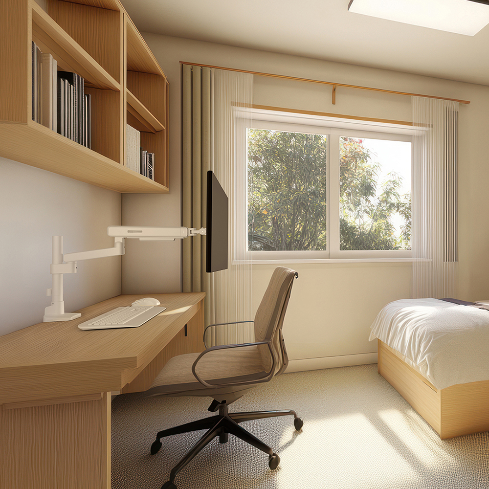 카멜마운트 MSS2P 폴타입 이지밸런스 싱글 모니터 거치대 모니터암 스탠드