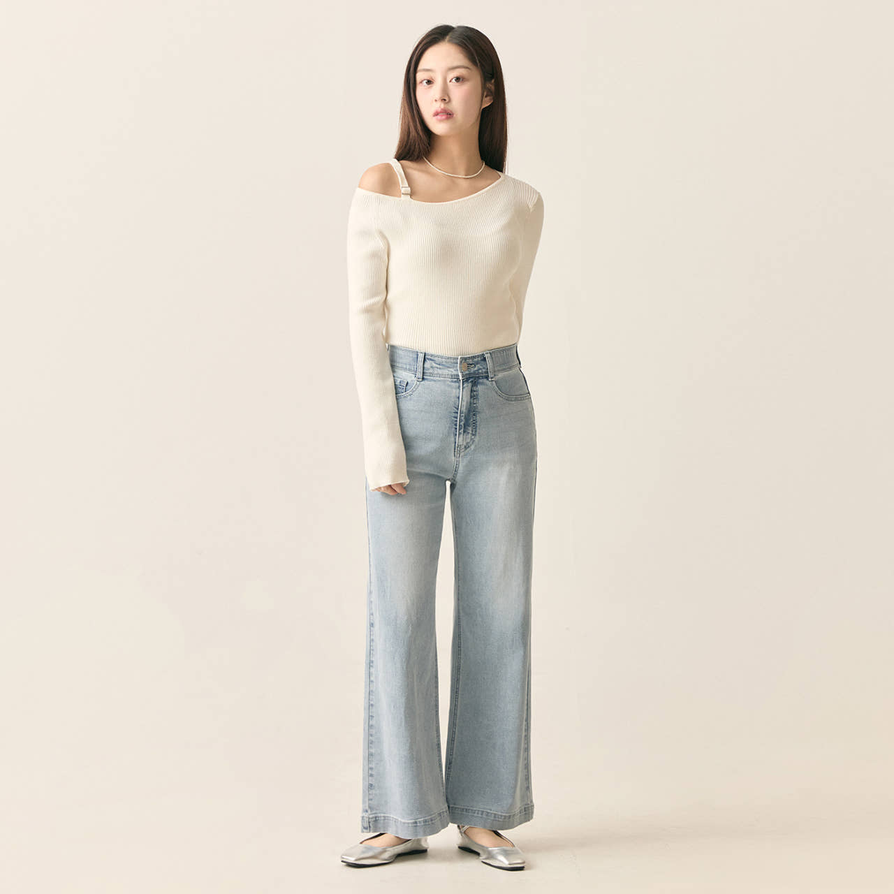 [Fit me] 로엠 와이드 데님 RMTJF24G04 - 상세 이미지 4