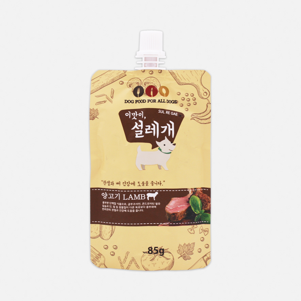 헬로도기 설레개 설레게 강아지츄르 강아지캔 통조림 파우치 짜먹는간식 치킨, 85g, 1개 - 상세 이미지 4