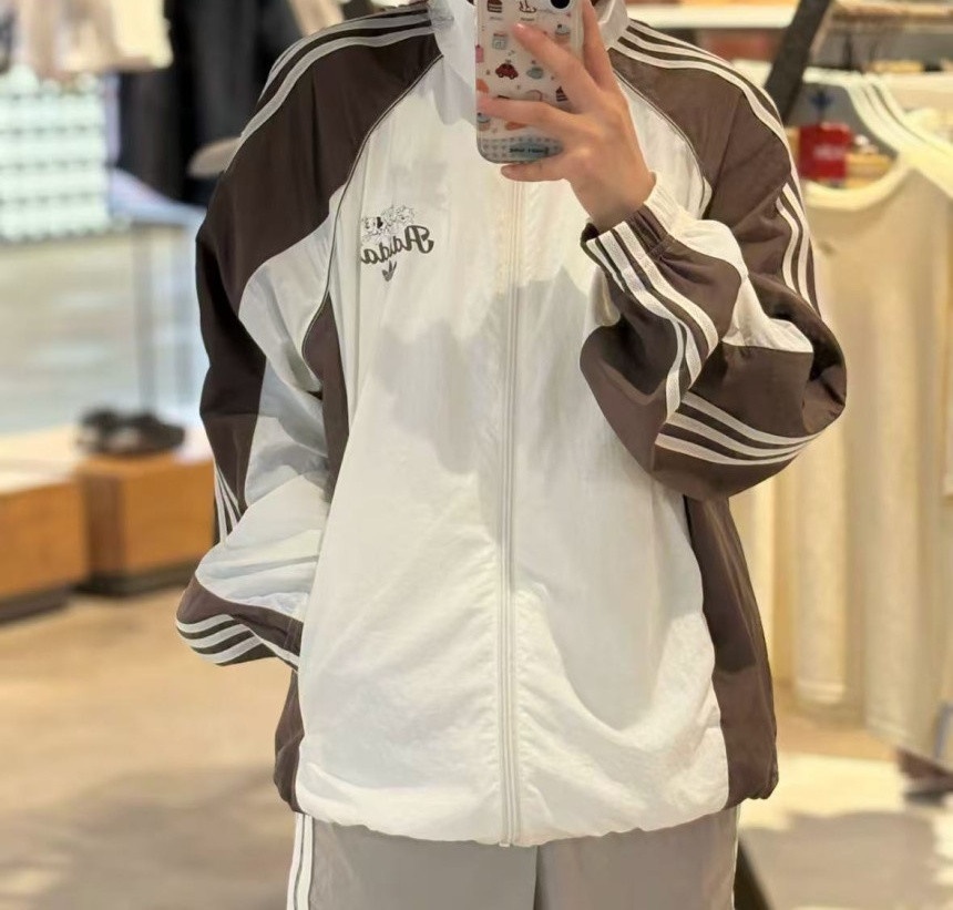 아디다스 WINDBREAKER 화이트 남성 재킷