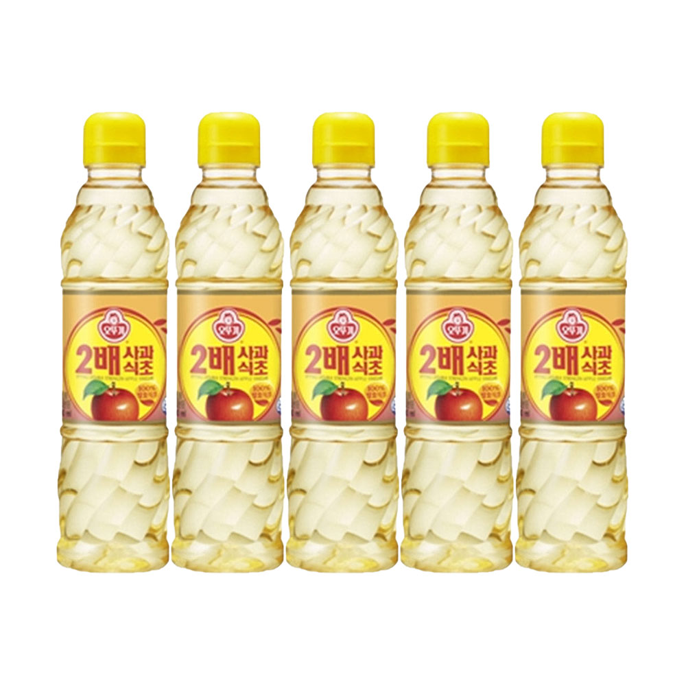 오뚜기 2배 사과 식초 900ml, 5개 - 상품 이미지