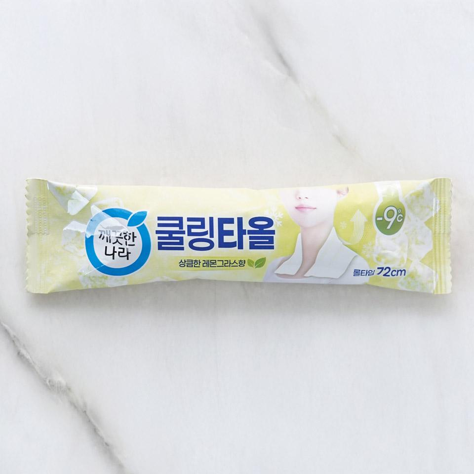 메가마트 깨끗한나라 레몬그라스 쿨링타올 1매 - 메인 이미지